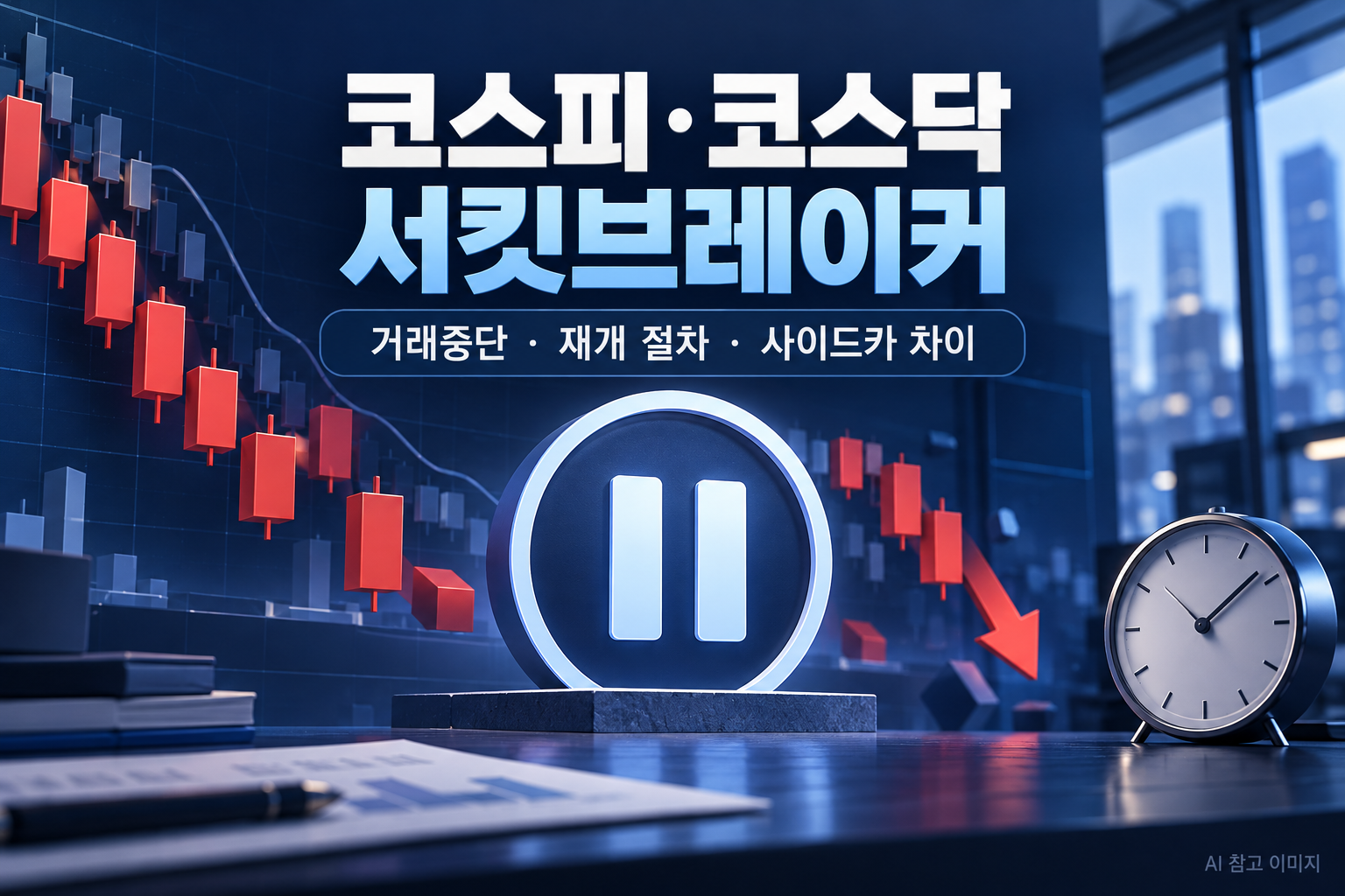 코스피·코스닥 서킷브레이커 발동 - 거래중단·재개 절차·사이드카 차이