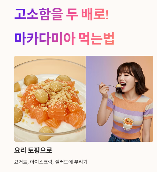 마카다미아 먹는법 & 마카다미아 초콜릿