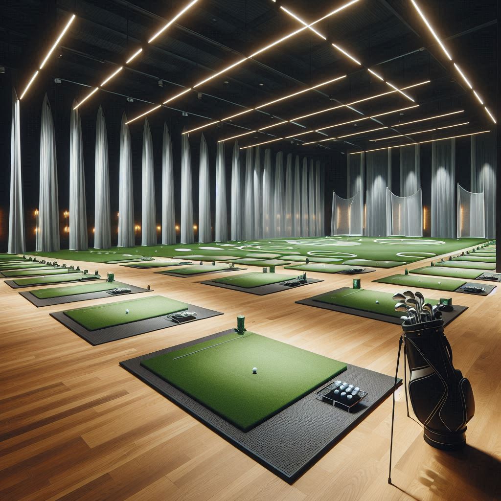 실내골프연습장 배경