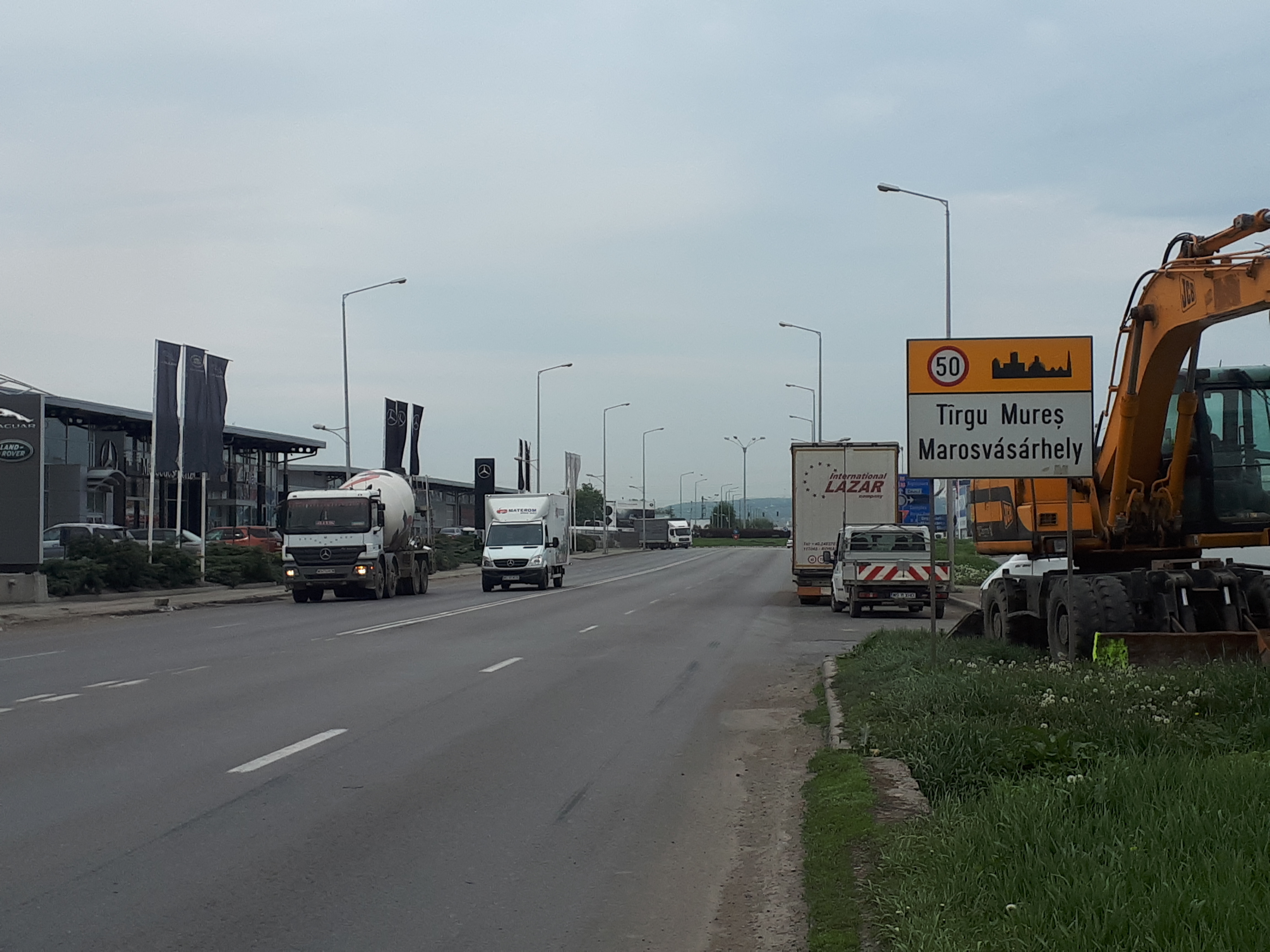 루마니아 트르구무레슈 이정표