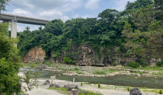 차탄천 주상절리 사진