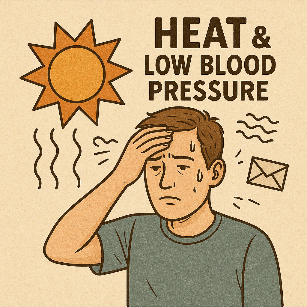 여름철 저혈압과 관련된 이미지