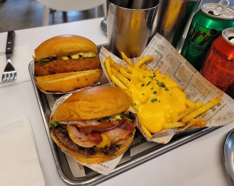 수제버거, 치즈 프라이