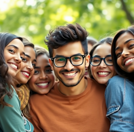 각진 얼굴 포인트 안경 쓴 남자 사진