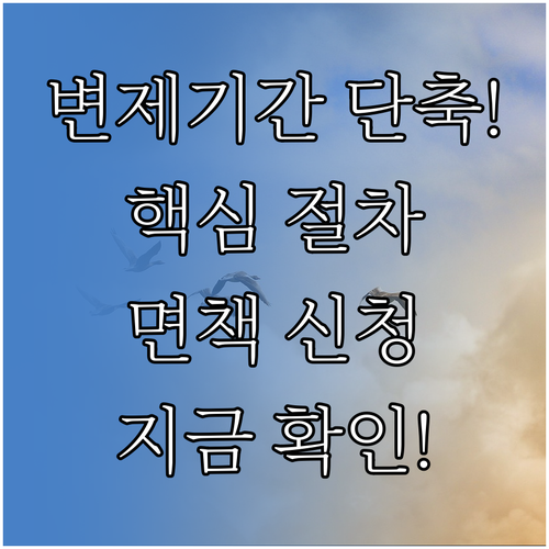 개인회생 변제 기간 단축 절차 면책 ..