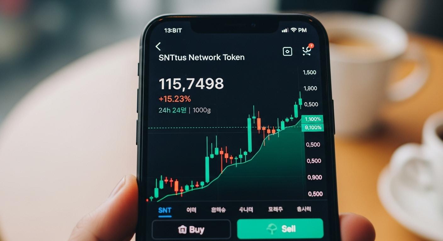 업비트 snt 시세