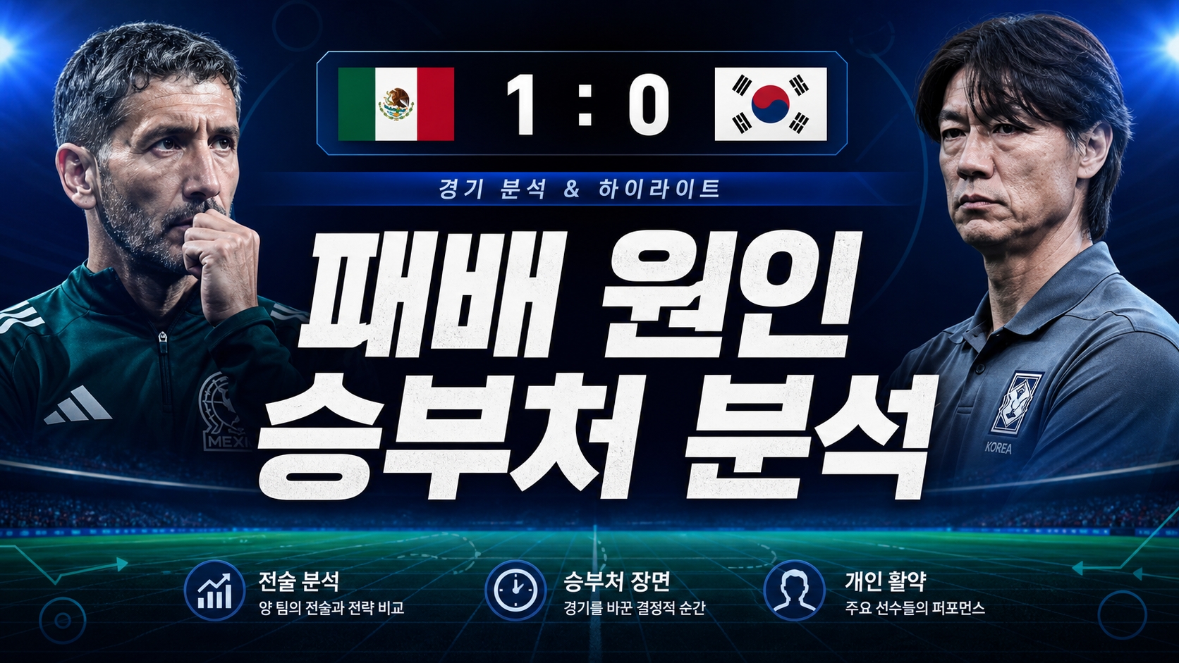 멕시코 1-0 대한민국 패배 원인 승부처 분석 썸네일