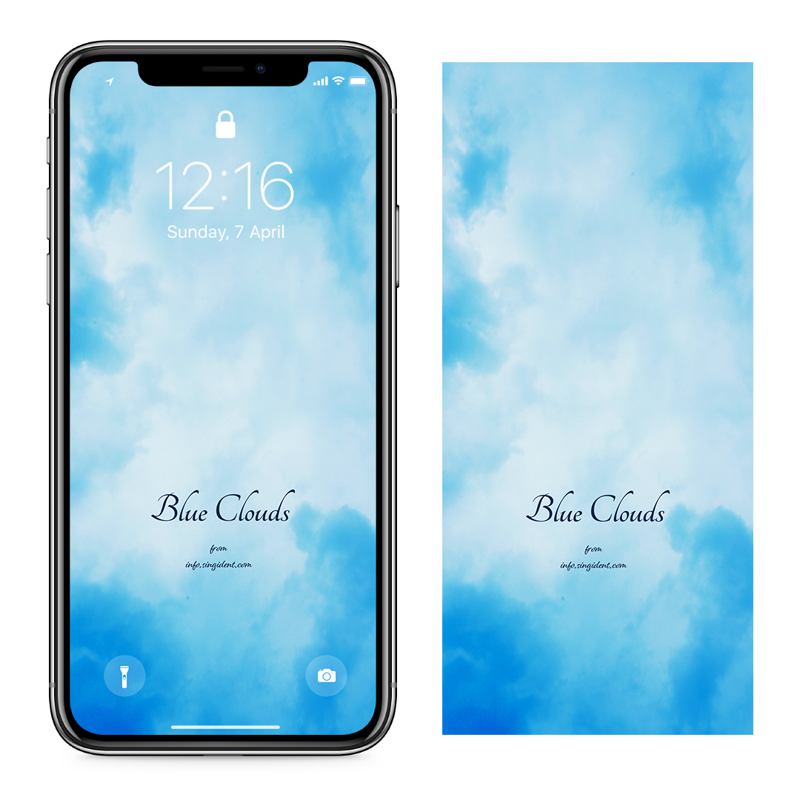 01 파란색 구름 C - Blue Clouds 구름배경화면