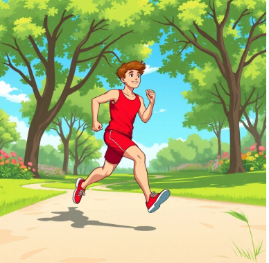 달리기하는 이미지