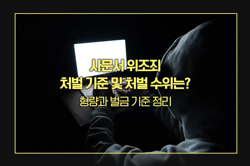 사문서 위조죄 처벌 기준 처벌 수위
