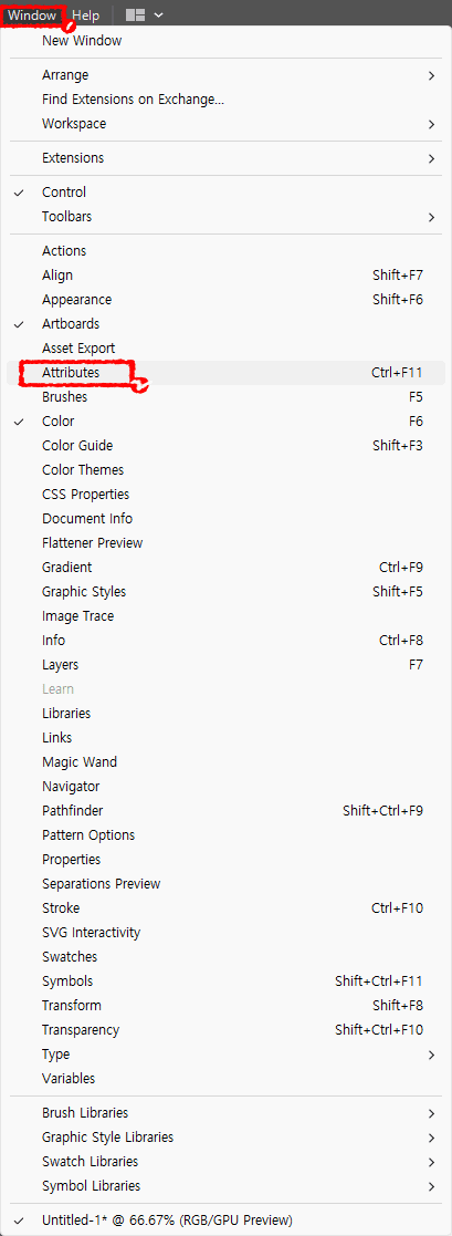 illustrator-window-attributes