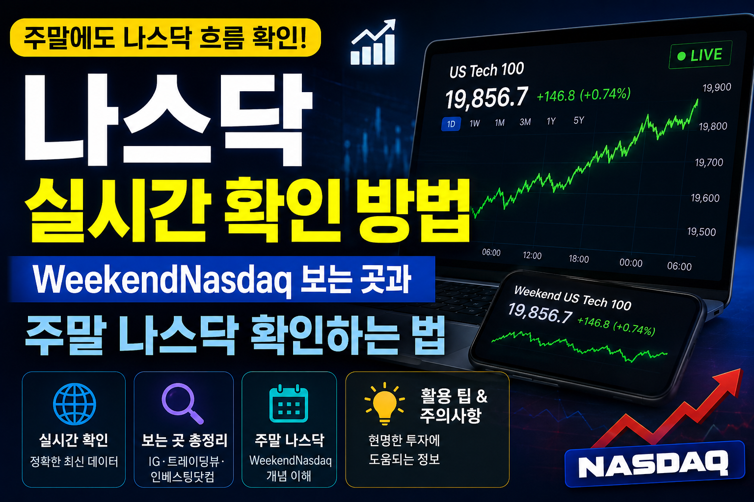 나스닥 실시간 확인 방법
