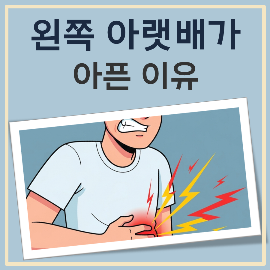 왼쪽 아랫배가 아픈이유