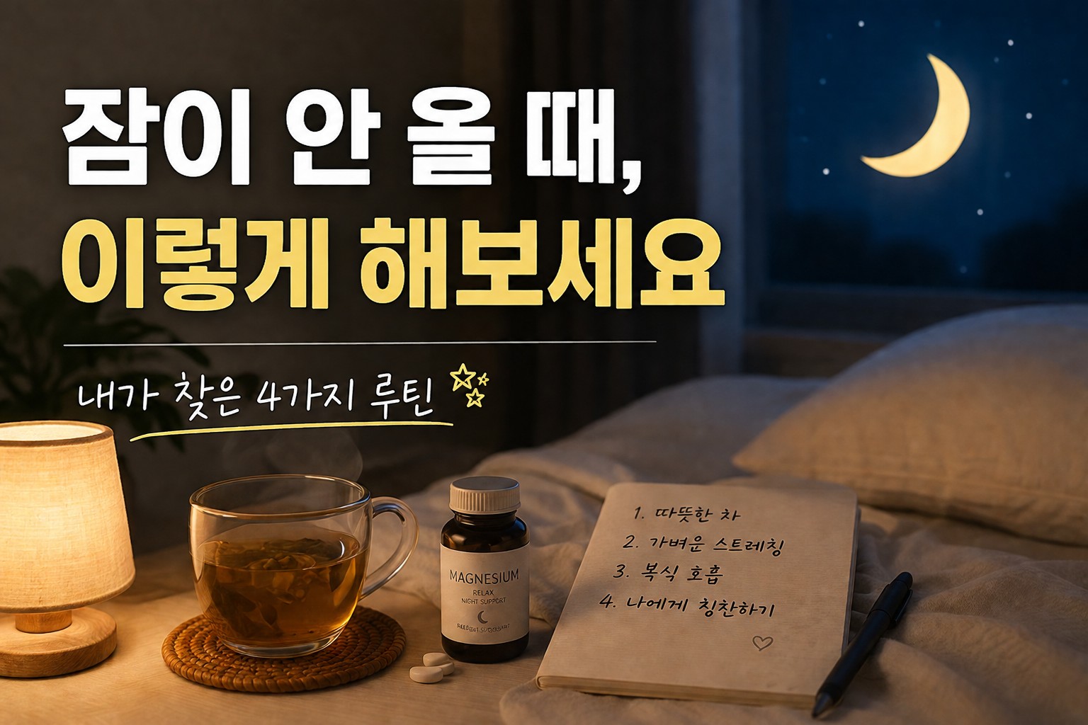 잠이 안 올 때 실천하는 수면 루틴과 편안한 잠 준비 방법