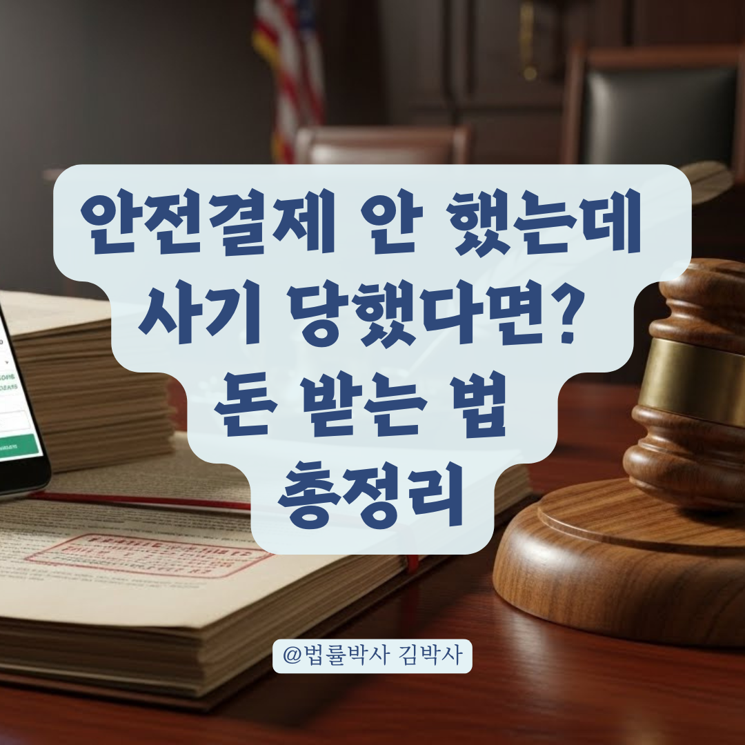 '안전 결제' 없이 사기 당했다면? 법적 책임과 돈 돌려받는 현실적 대처법.