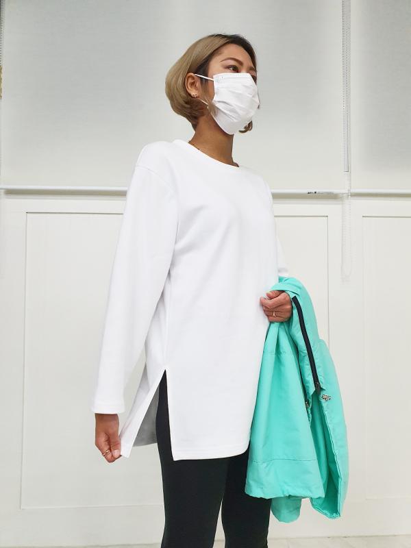 온리마인미 특양면 맨투맨 후드티 바람막이 이너 옆트임 롱티 레이어드 티셔츠