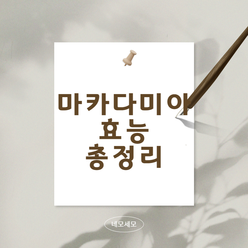 마카다미아-효능의-부작용에-대한-문구