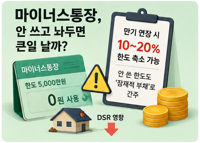 넋 놓고 있으면 자금줄 막힙니다 - 2026년 6월부터 5대 은행 신용대출, 마이너스통장 한도 축소