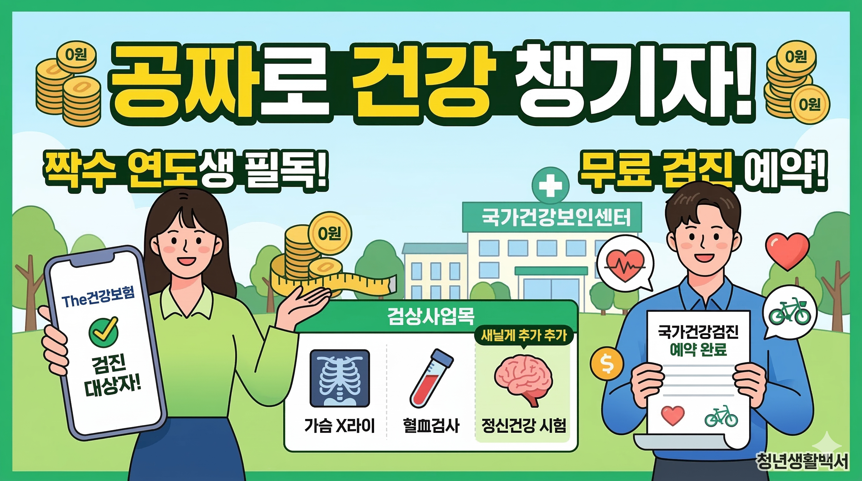 짝수 연도생 '무료 국가건강검진' 완벽 가이드