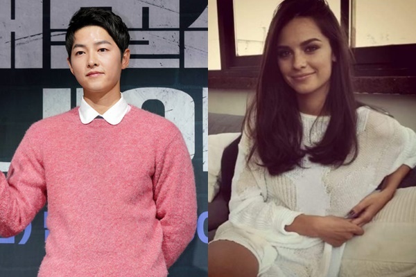 송중기와 케이티 루이스 사운더스