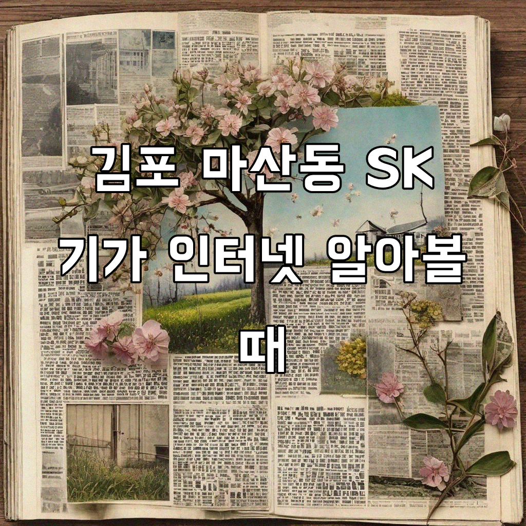 김포 마산동 SK기가 인터넷, 2년간 써보니 어떤가요