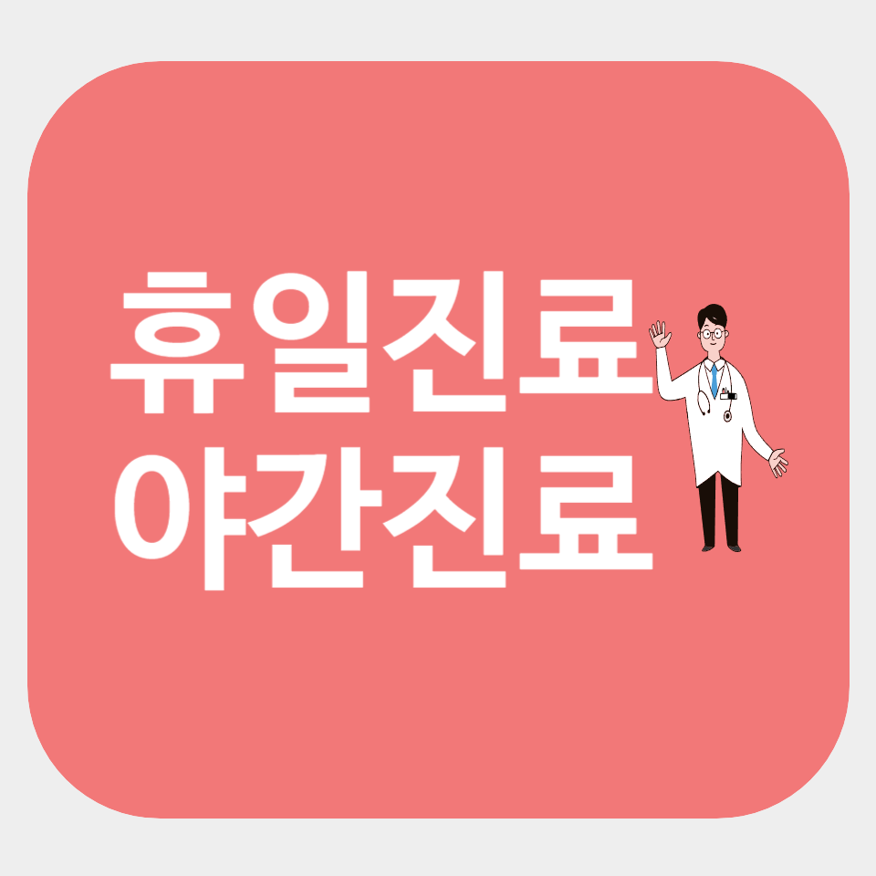 휴일진료 병원 검색