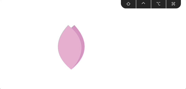 선택도구로 반사하기