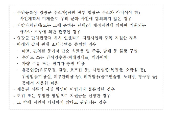 지원제외대상