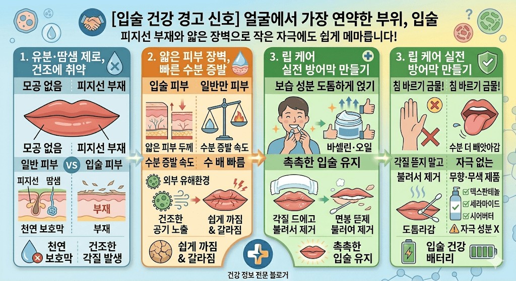 입술 건강 경고 신호