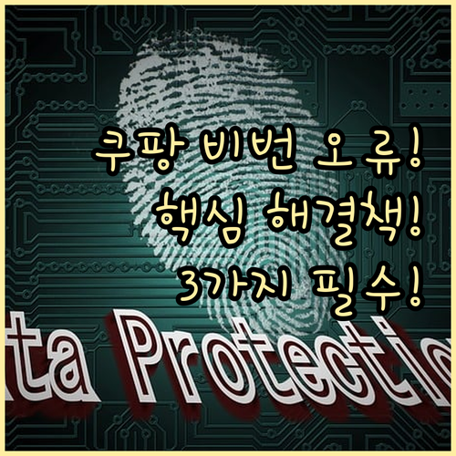 쿠팡 비밀번호 재설정 메일 안 올 때..