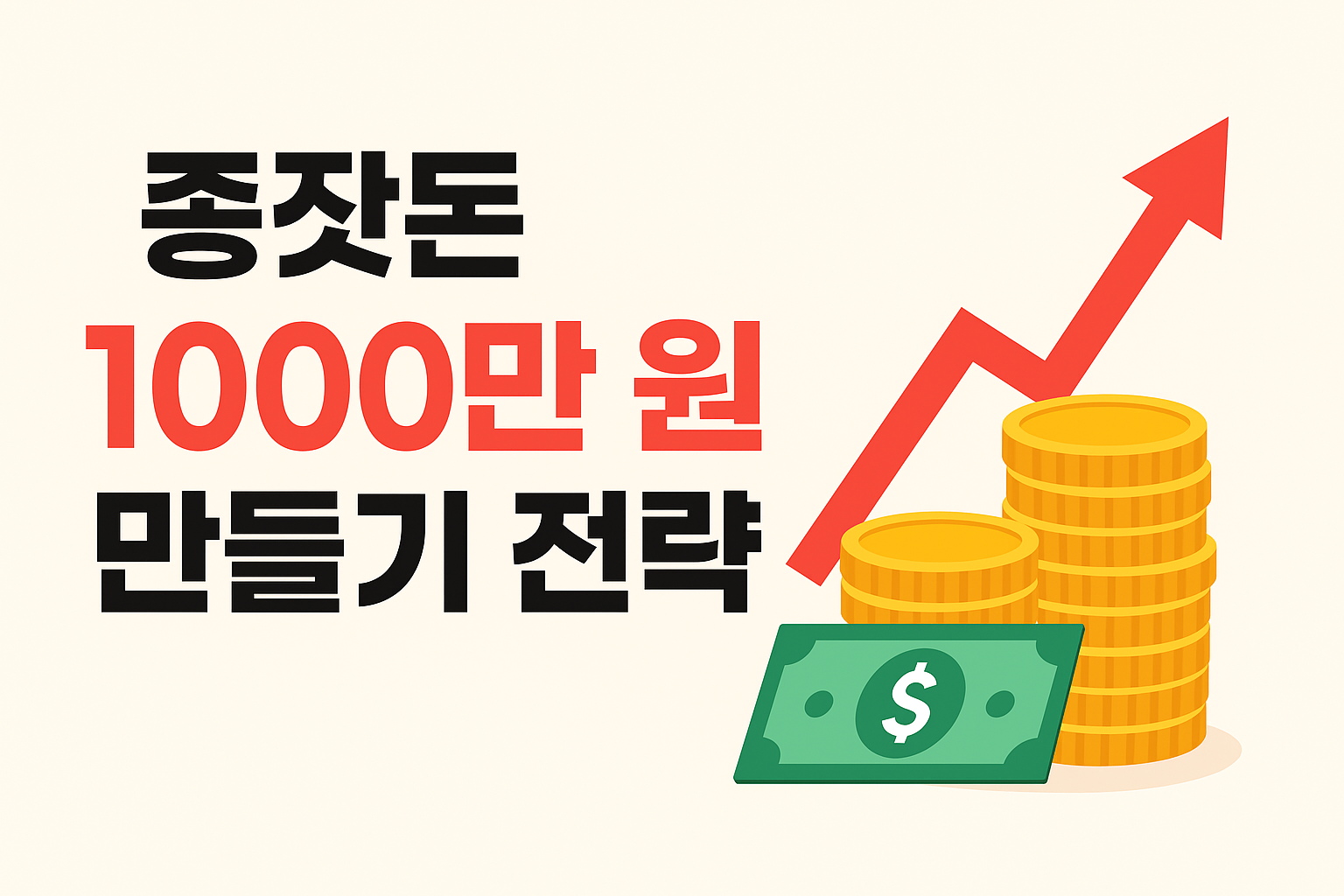 종잣돈 천만 원 만들기 전략