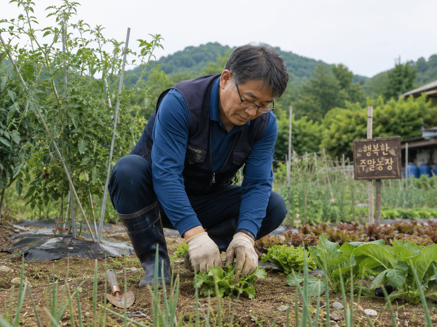 주말농장을가꾸는40대