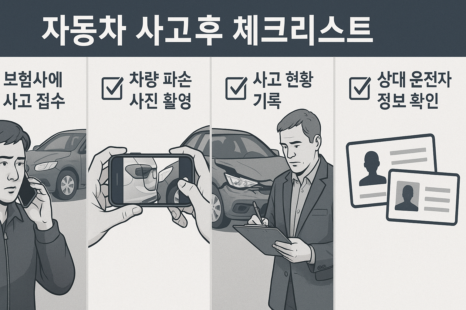 차량 사고 후 점검해야 할 항목
