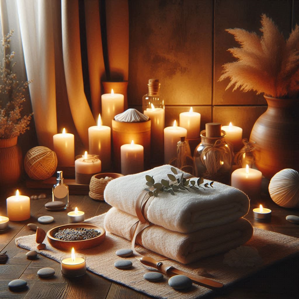 피부,체형관리 샵 배경