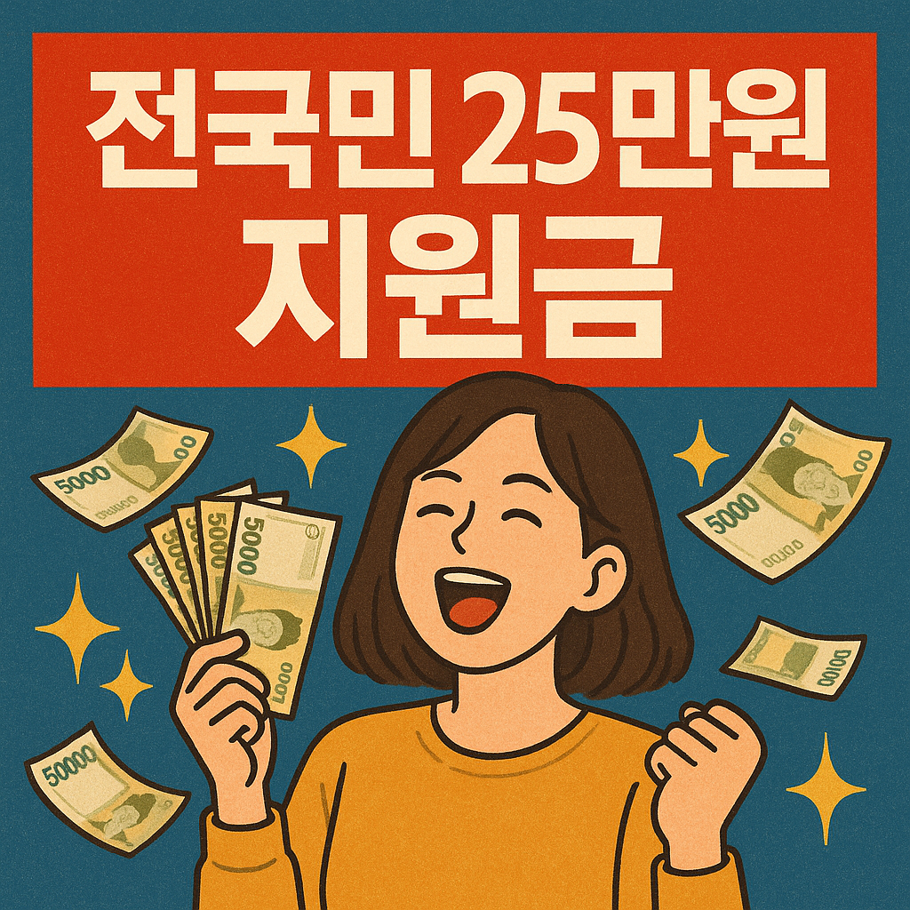 2025 전국민 25만원 지원금, 신청방법 총정리