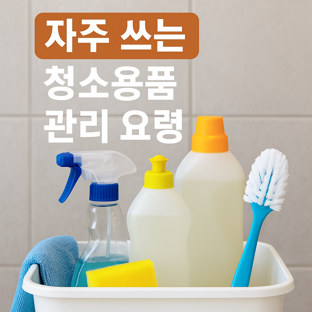자주 쓰는 청소용품 관리 요령