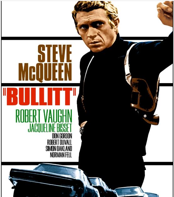 스티브 맥퀸 주연 영화 블리트(BULLITT) 포스터.