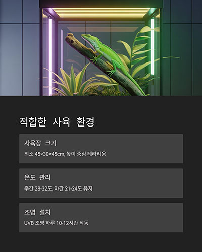 적합한 사육 환경은?