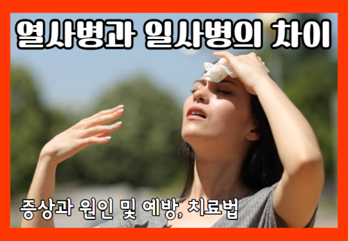 열사병과 일사병의 차이 및 증상과 치료 방법