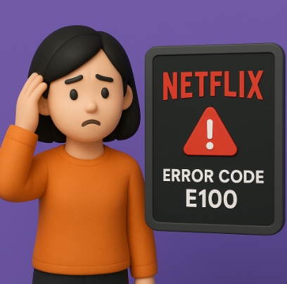 넷플릭스 오류 코드 e100 해결 조치 방법