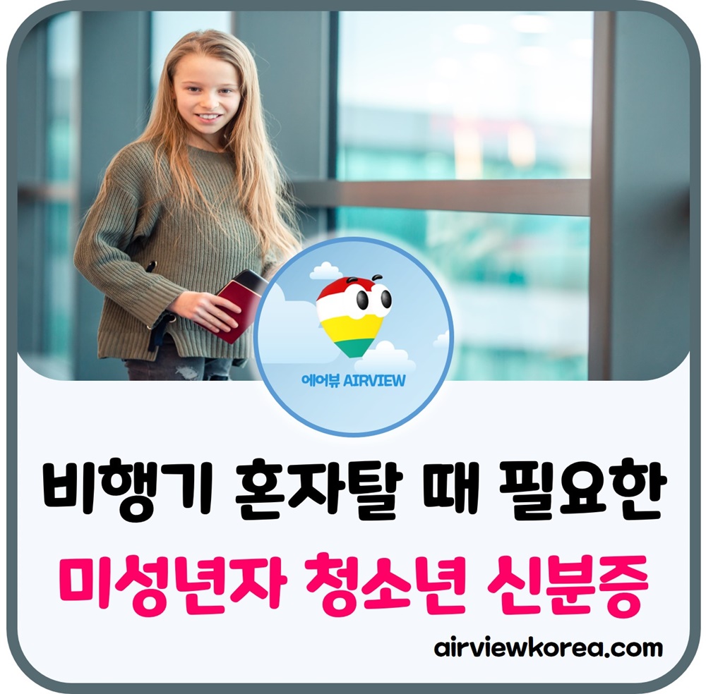 미성년자-청소년-혼자-비행기-탑승-필요한-신분증-설명-글-썸네일