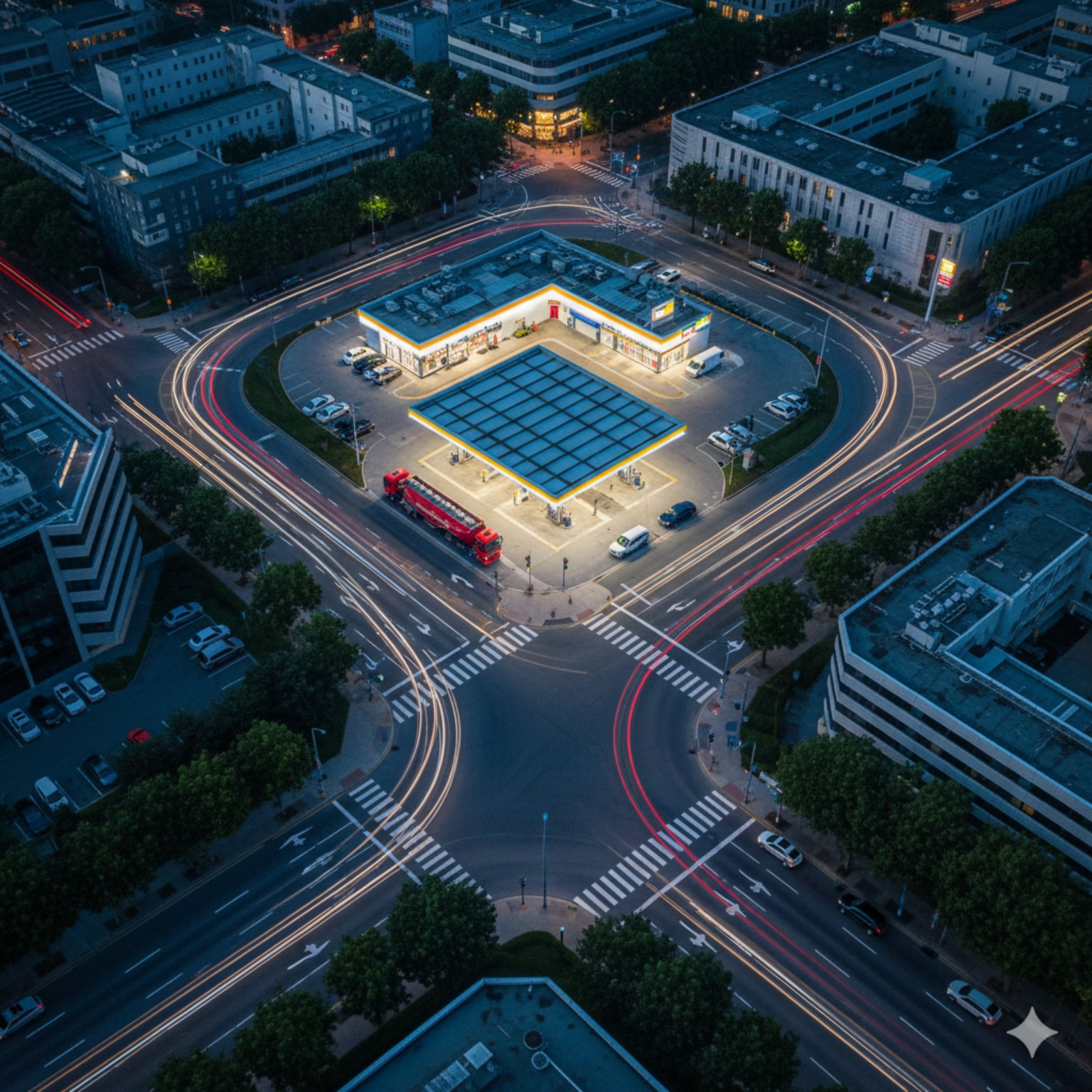 주유소는 왜 모퉁이에 있을까 — 속도의 쉼표