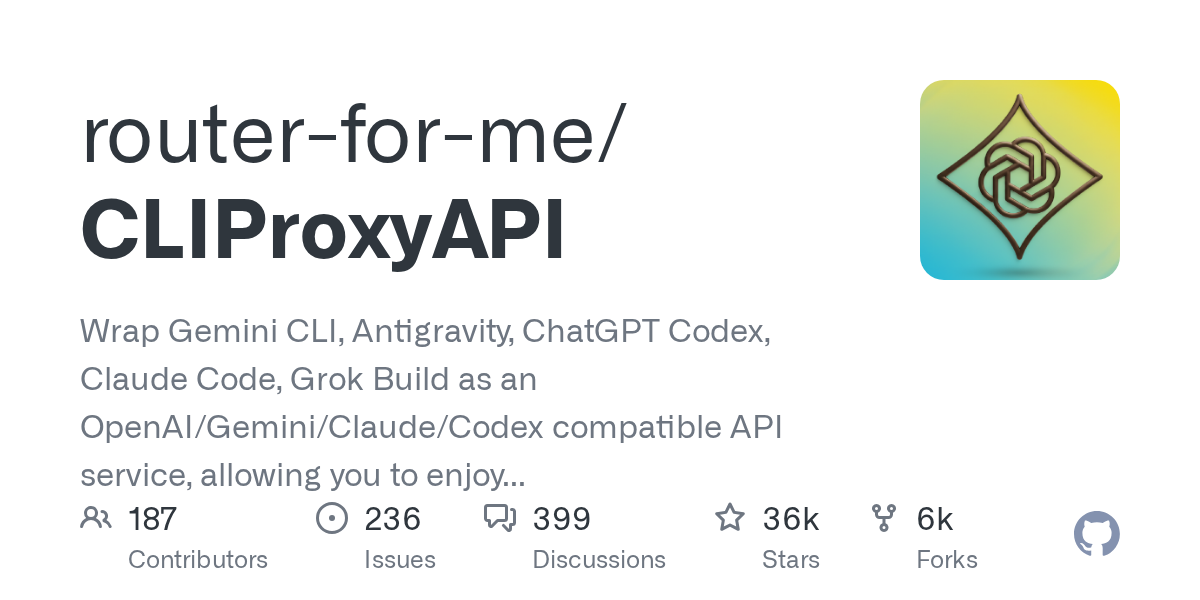 CLIProxyAPI - Claude를 API처럼 감싸는 로컬 프록시 서버 GitHub 공식 저장소