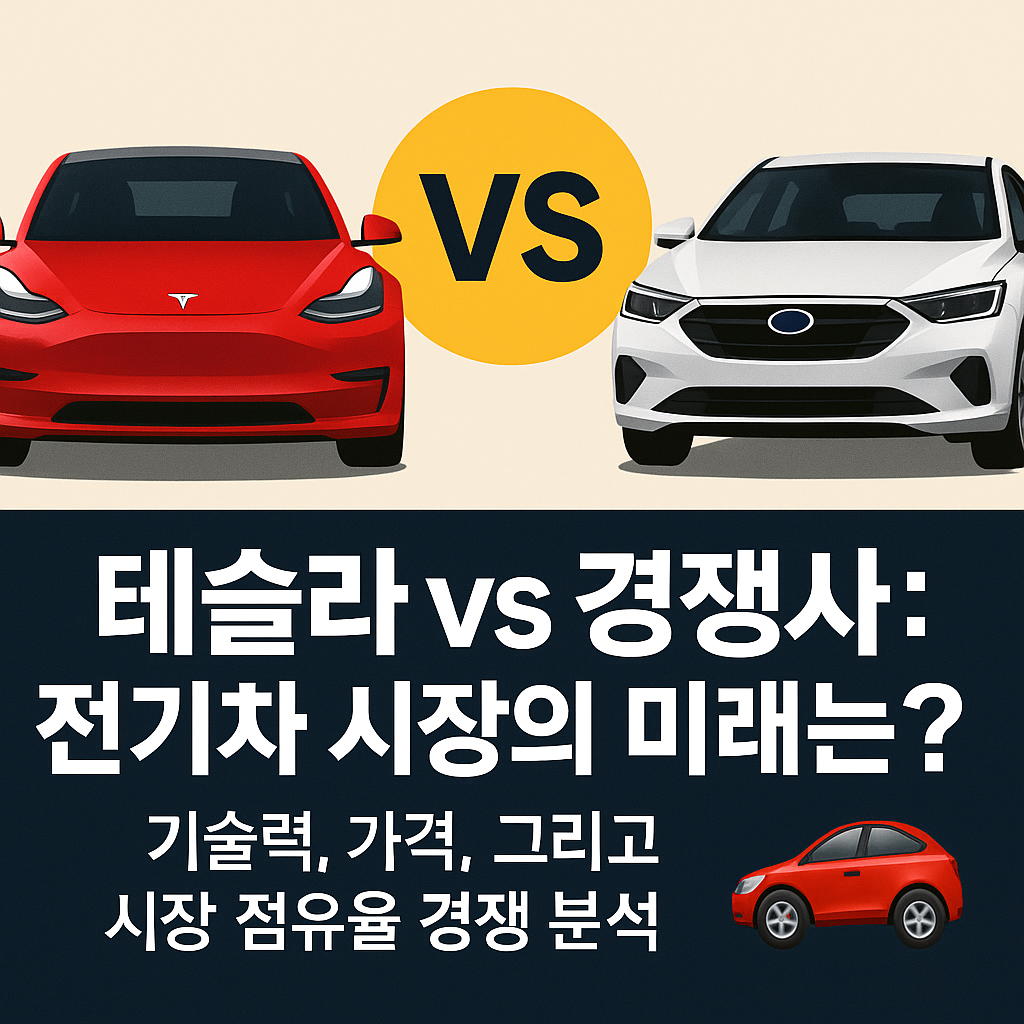 테슬라 vs 경쟁사: 전기차 시장의 미래는? 기술력, 가격, 그리고 시장 점유율 경쟁 분석 🚗