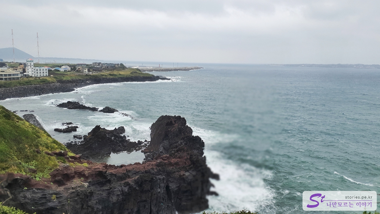 성산에서 바라본 성산포항