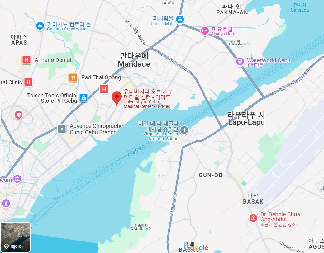 구글지도 University of Cebu Medical Cente