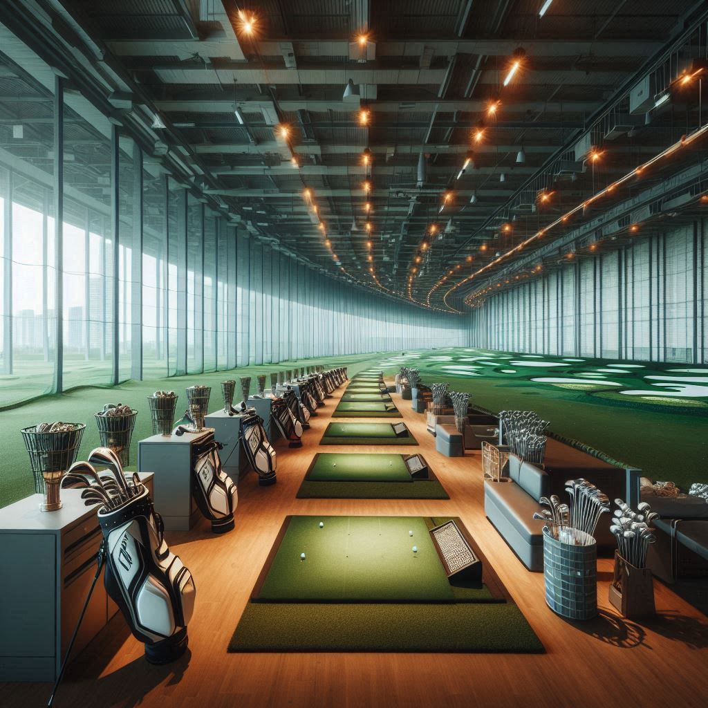 실내골프연습장 배경