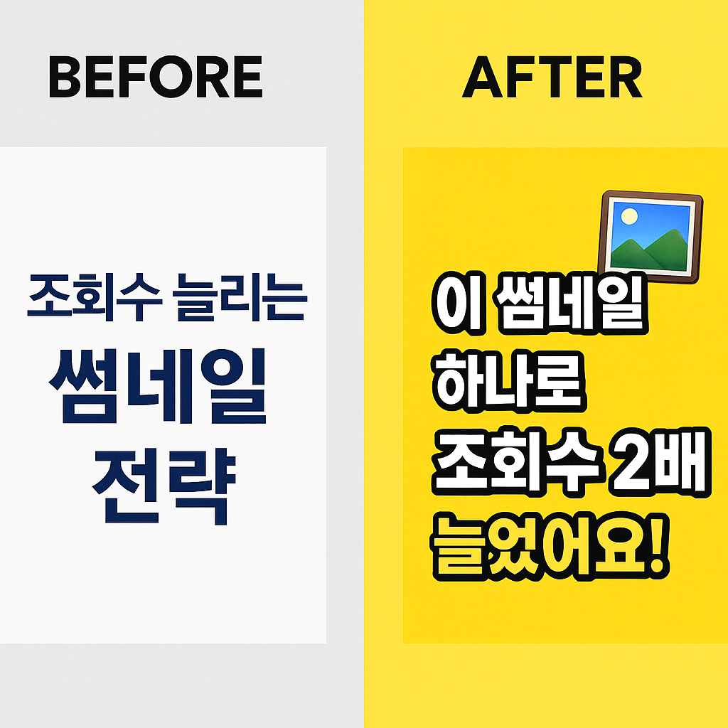 티스토리 썸네일 전략 🖼 클릭률 높이는 디자인 팁 5가지