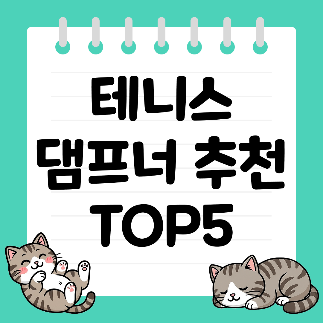 나만의 디자인으로 개성 살리는 테니스 댐프너 TOP5