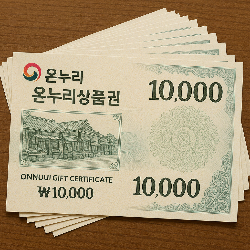 온누리 상품권 관련 이미지